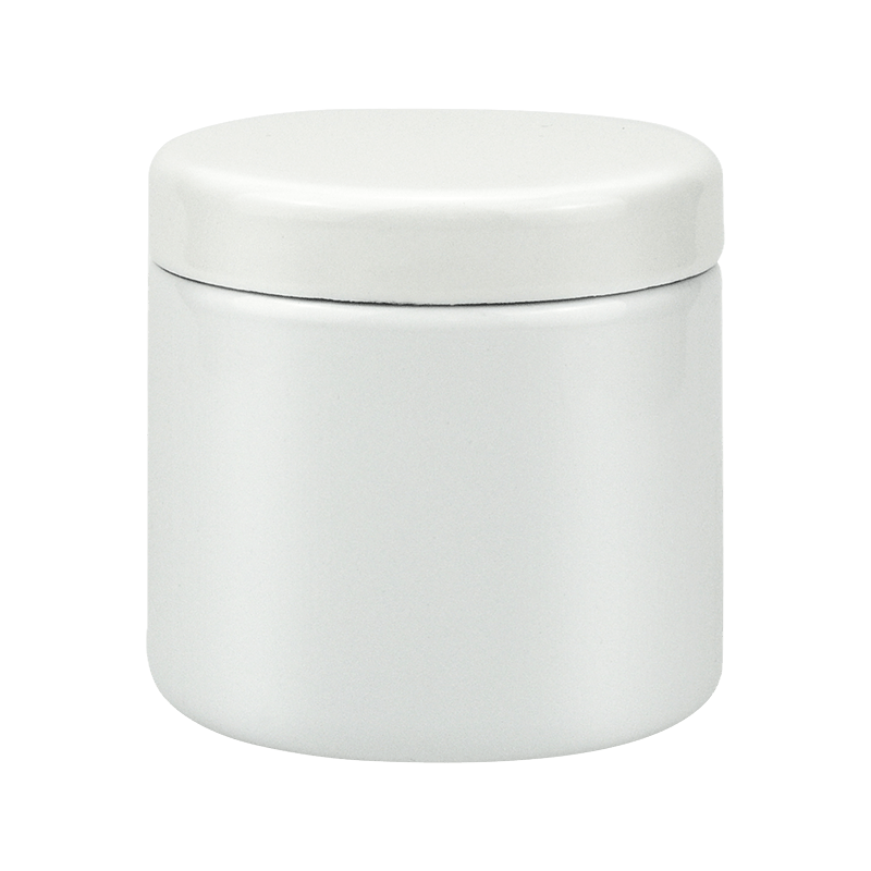 Borcan de ceai cu email de 10 cm