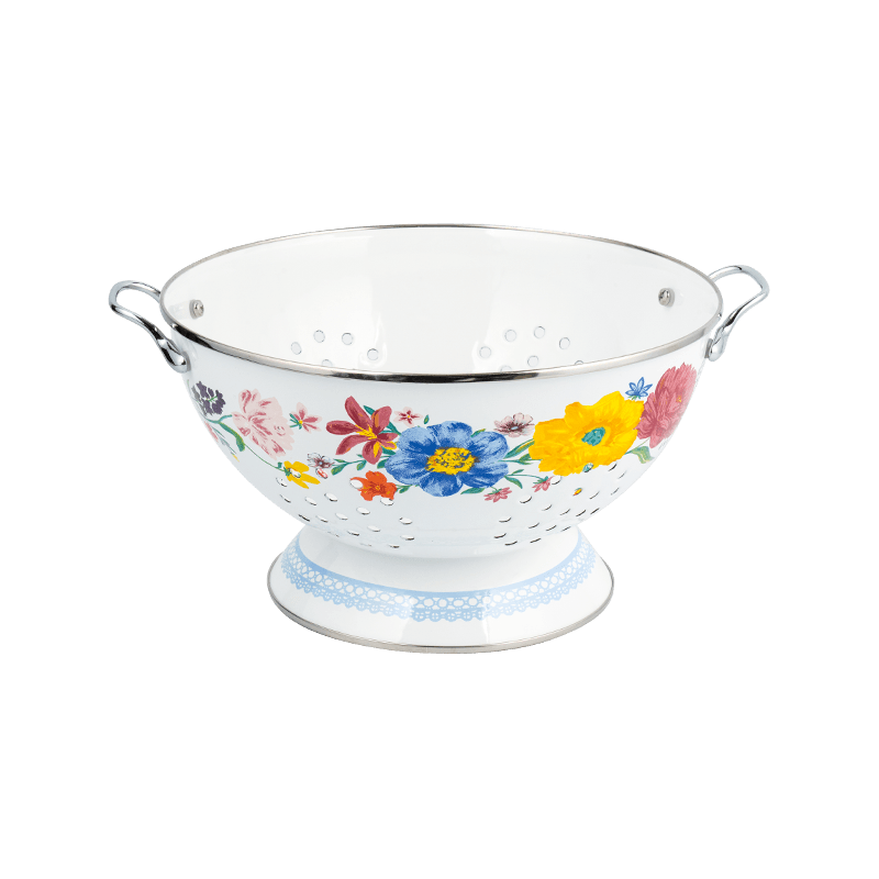 Coș de fructe emailine vintage