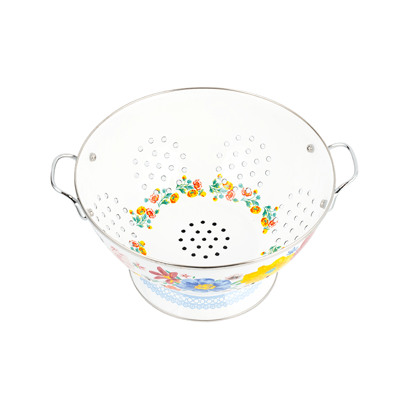 Coș de fructe emailine vintage