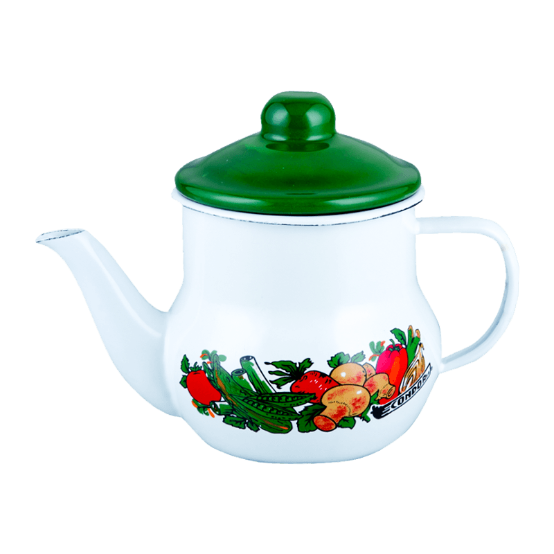 TK501 MINI Teapot de email cu infuzor